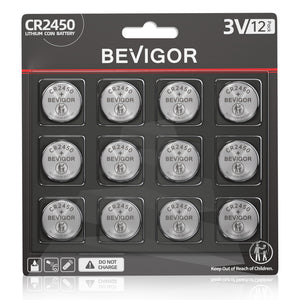 BEVIGOR CR2450 3V Lithium Battery 10pcs