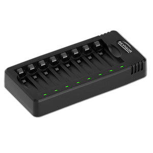 BEVIGOR 8 Bay AA AAA Battery Charger USB for NiMH/NiCD